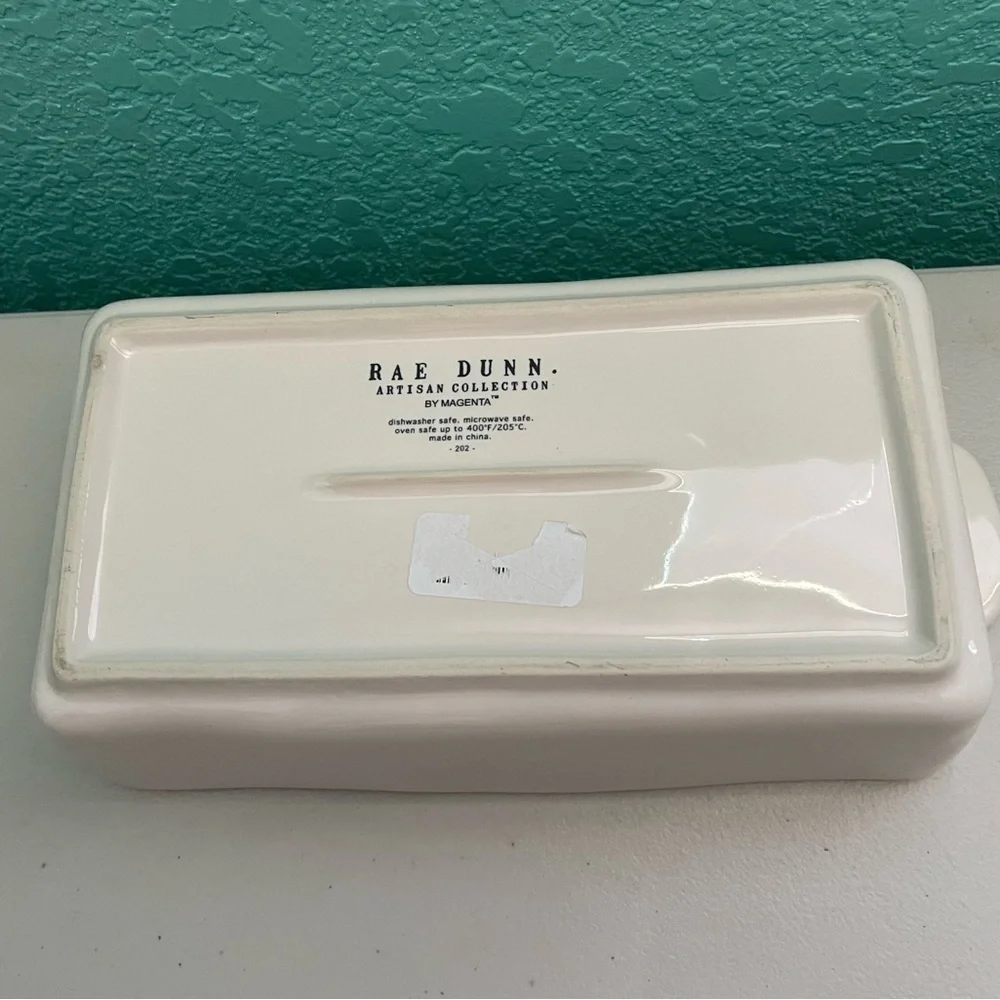 Rae Dunn Gingerbread Ceramic Loaf Pan New - Picture 2 of 4